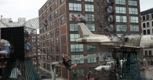 Airplane at transportation museum in St. Louis, MO