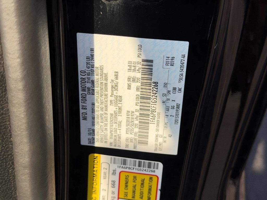 2016 Ford Mustang 2dr Fastback GT Premium