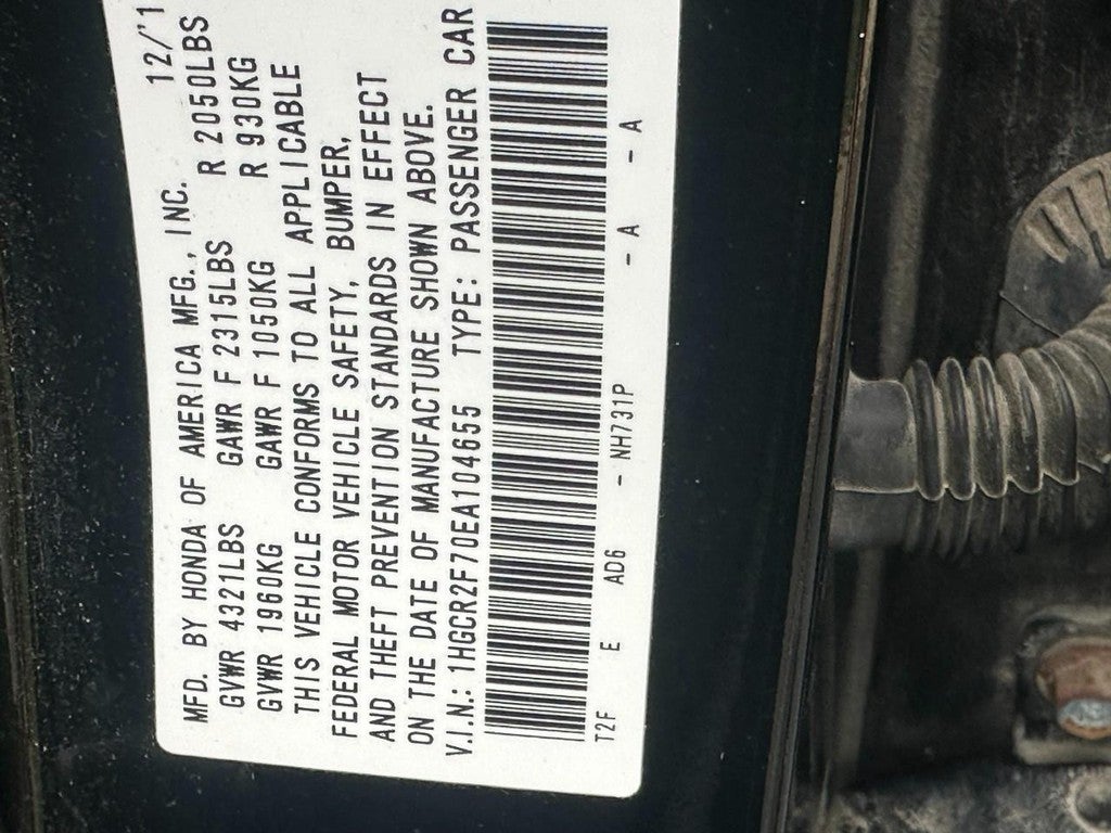 2014 Honda Accord Sedan 4dr I4 CVT EX