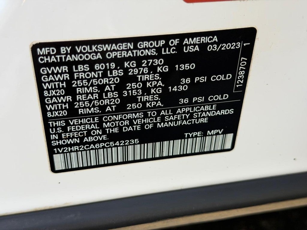 2023 Volkswagen Atlas 3.6L V6 SE w/Technology 4MOTION