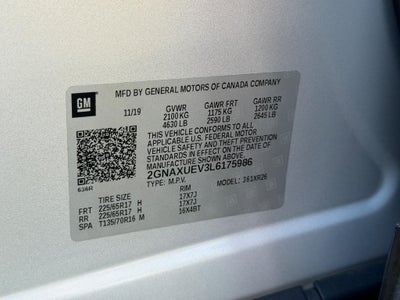 2020 Chevrolet Equinox AWD 4dr LT w/1LT