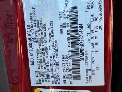 2014 Ford Fusion 4dr Sdn SE FWD