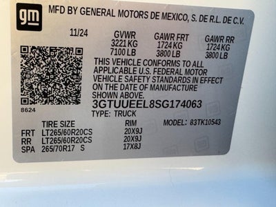 2025 GMC Sierra 1500 4WD Crew Cab 147" AT4