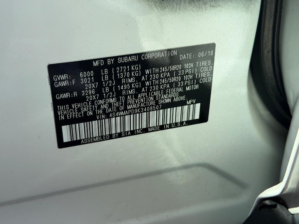 2019 Subaru Ascent 2.4T Limited 7-Passenger