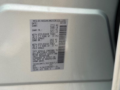 2020 Nissan Pathfinder 4x4 SV