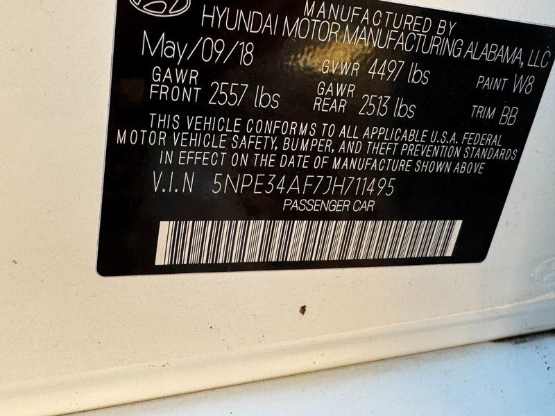 2018 Hyundai Sonata SEL+ 2.4L