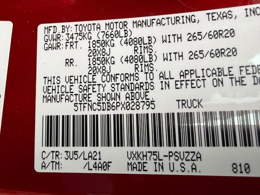 2023 Toyota Tundra 4WD Platinum Hybrid CrewMax 5.5' Bed (Natl)
