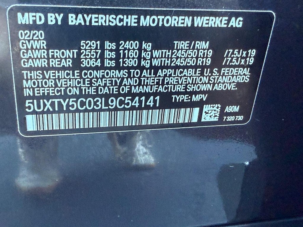 2020 BMW X3 xDrive30i Sports Activity Vehicle