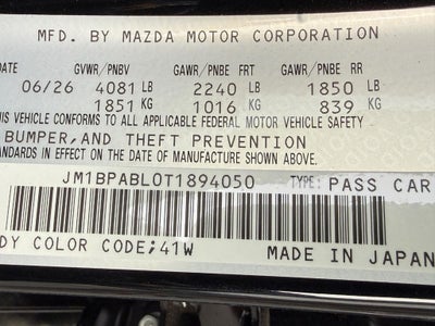 2026 Mazda Mazda3 Sedan 2.5 S Select Sport