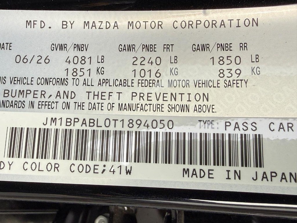2026 Mazda Mazda3 Sedan 2.5 S Select Sport