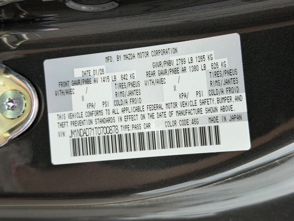 2026 Mazda Mazda MX-5 Miata Grand Touring