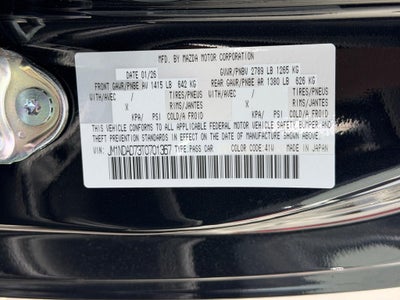 2026 Mazda Mazda MX-5 Miata Grand Touring
