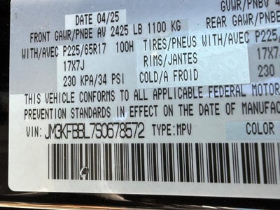 2025 Mazda Mazda CX-5 2.5 S Select Package AWD