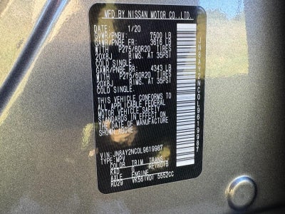 2020 Nissan Armada 4x4 SL