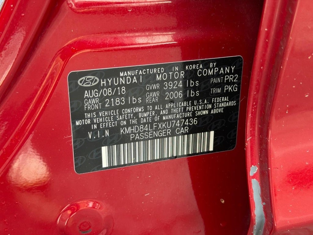 2019 Hyundai Elantra SEL Auto