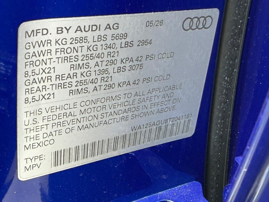 2026 Audi SQ5 Premium Plus 3.0 TFSI quattro