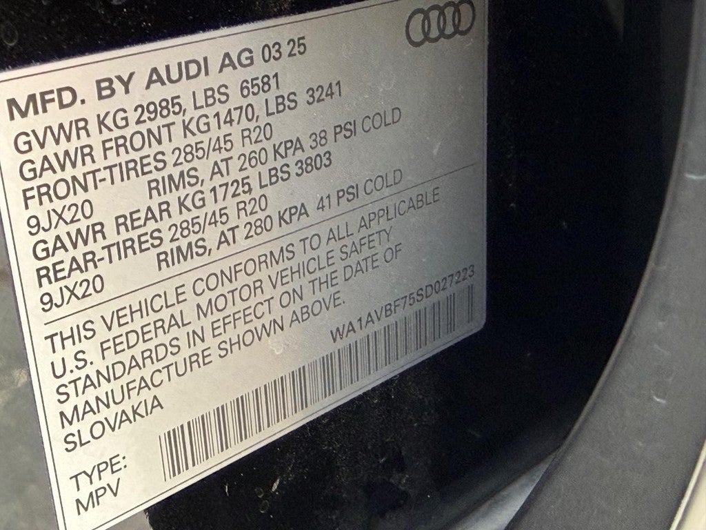 2025 Audi Q7 Premium 55 TFSI quattro