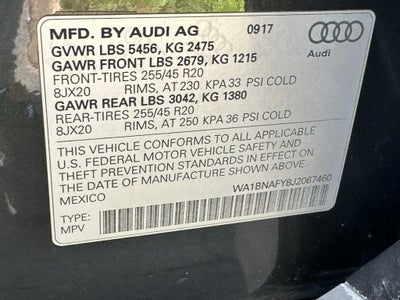 2018 Audi Q5 2.0 TFSI Premium Plus