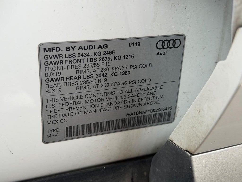 2019 Audi Q5 Premium Plus 45 TFSI quattro