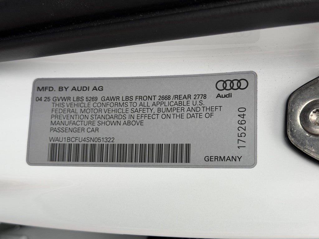 2025 Audi A5 Premium 2.0 TFSI quattro