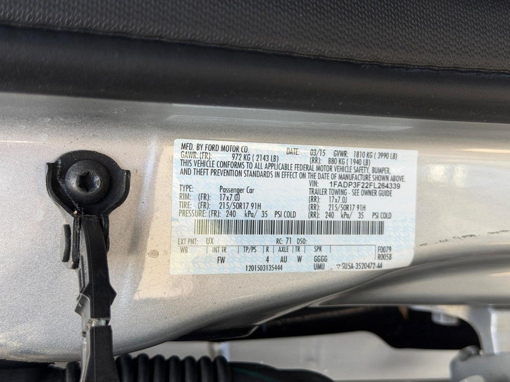 2015 Ford Focus 4dr Sdn SE