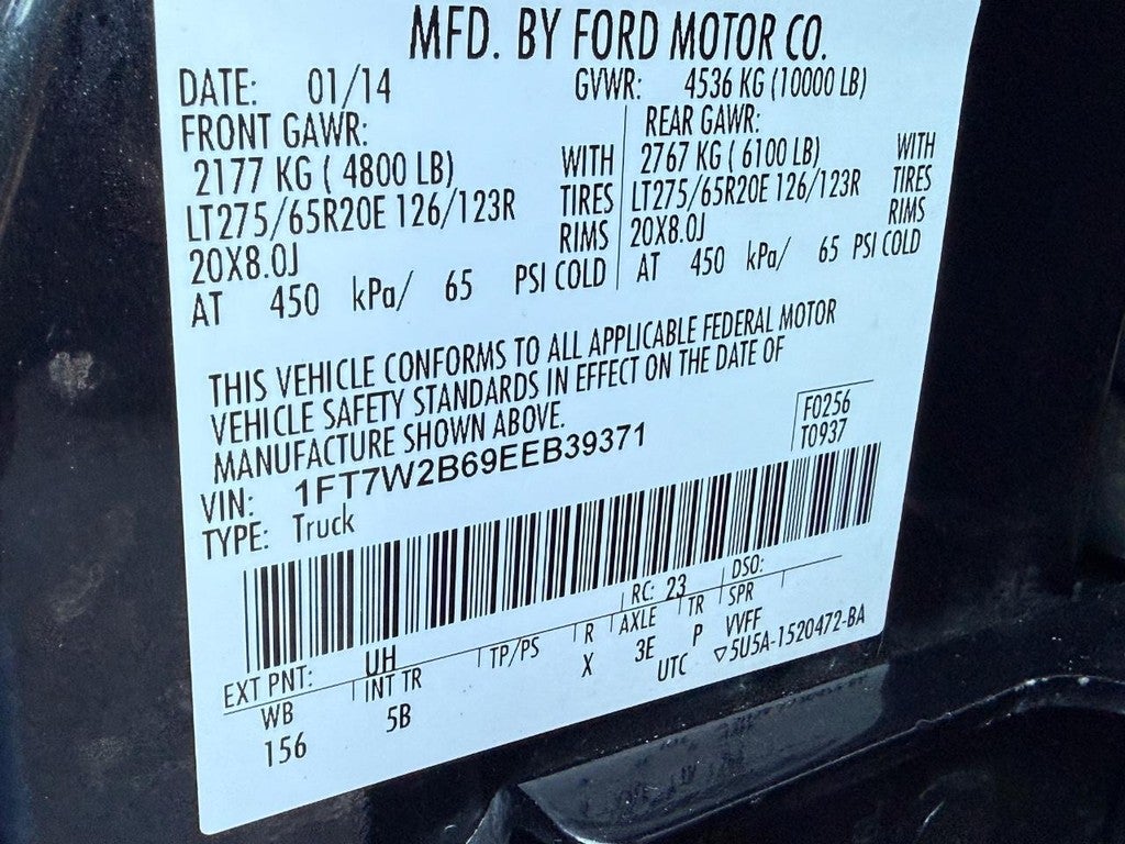 2014 Ford Super Duty F-250 SRW 4WD Crew Cab 156" Lariat