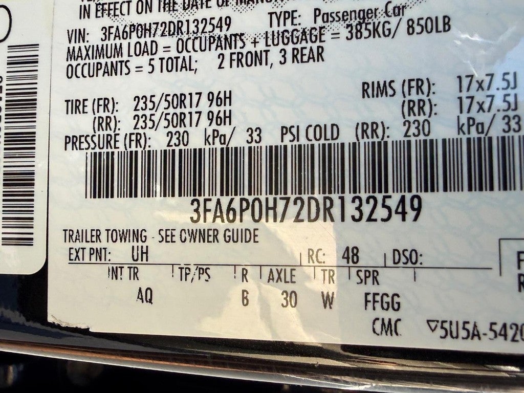 2013 Ford Fusion 4dr Sdn SE FWD