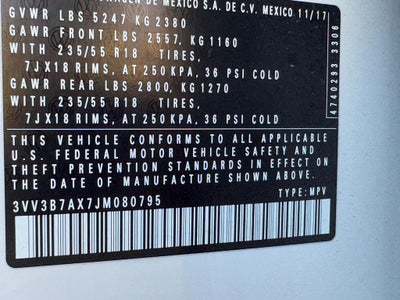 2018 Volkswagen Tiguan 2.0T SEL FWD