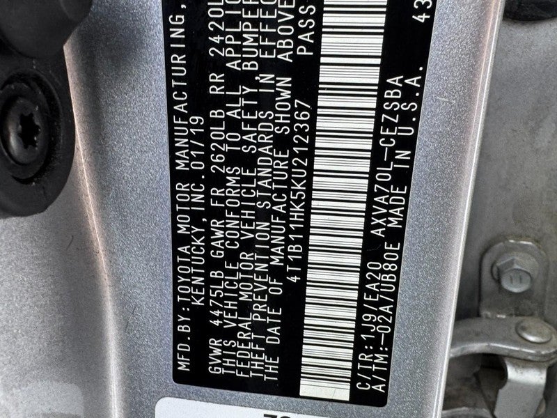 2019 Toyota Camry SE Auto