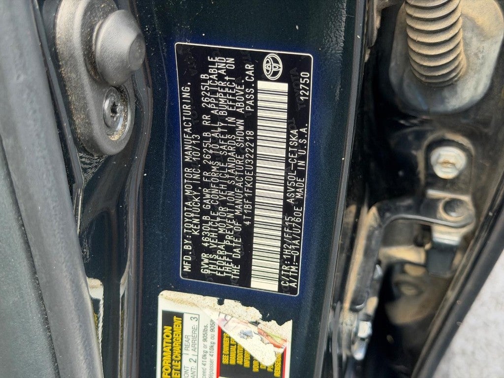 2014 Toyota Camry 4dr Sdn I4 Auto SE (Natl)