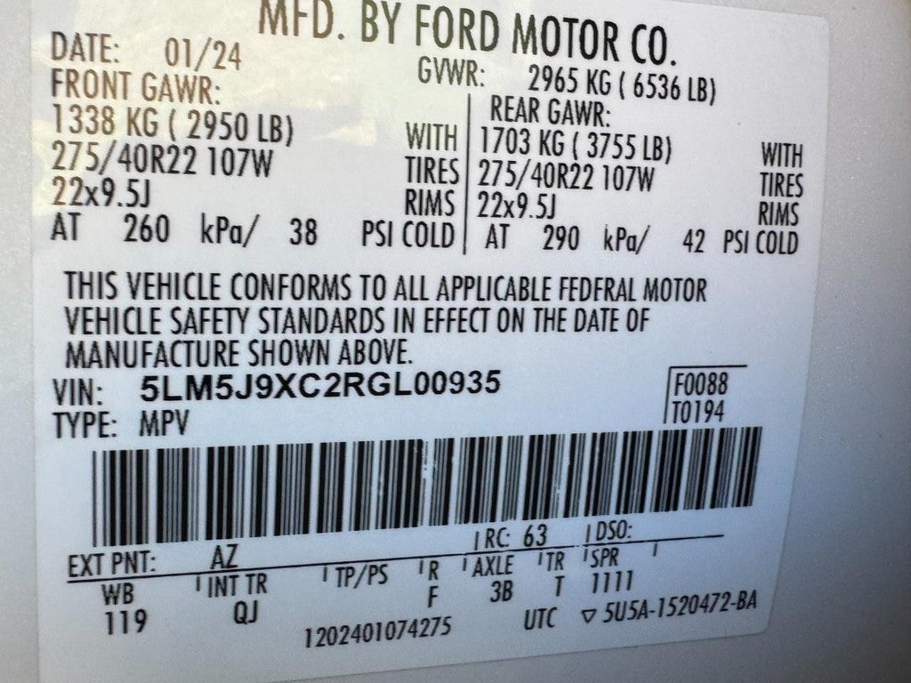 2024 Lincoln Aviator Black Label AWD