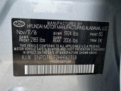 2017 Hyundai Elantra SE 2.0L Auto (Alabama)