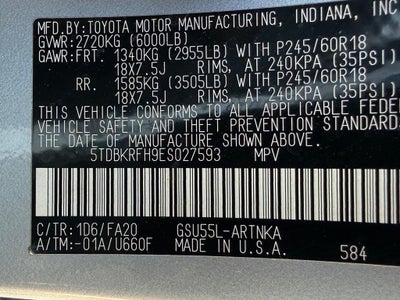 2014 Toyota Highlander AWD 4dr V6 LE Plus (Natl)