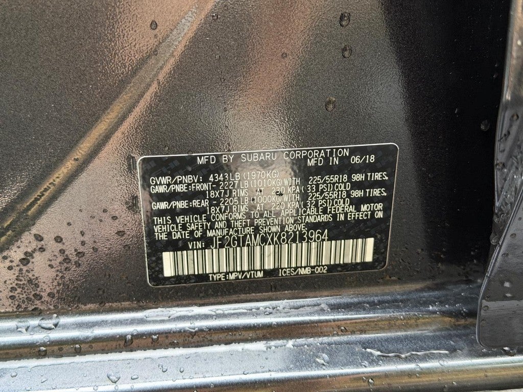 2019 Subaru Crosstrek 2.0i Limited CVT