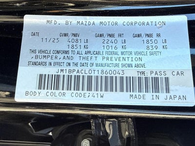 2026 Mazda Mazda3 Sedan 2.5 S Preferred FWD
