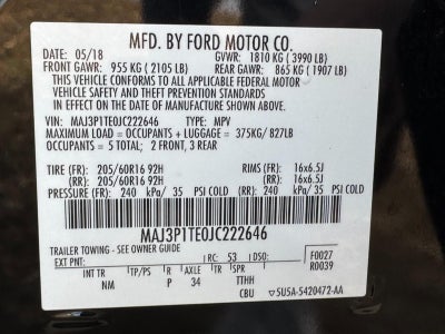 2018 Ford EcoSport SE FWD