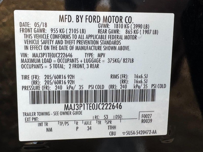 2018 Ford EcoSport SE FWD