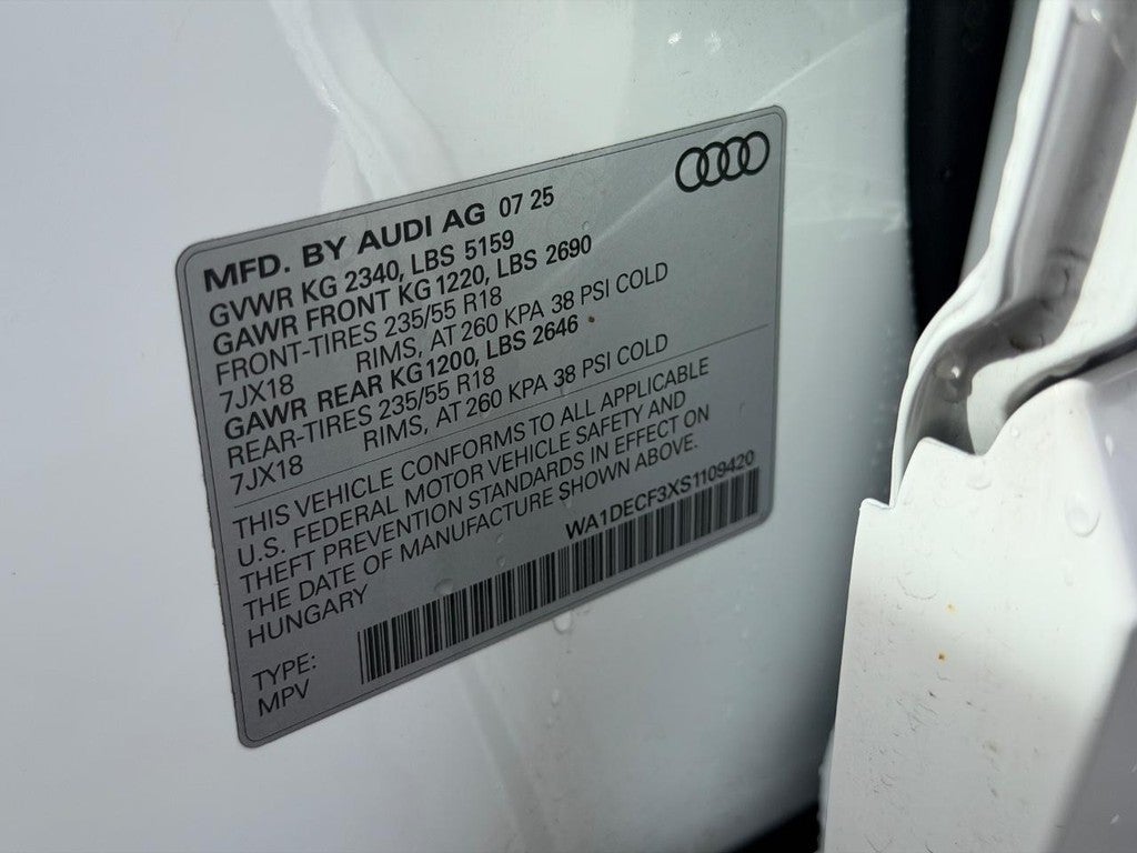 2025 Audi Q3 S line Premium 45 TFSI quattro