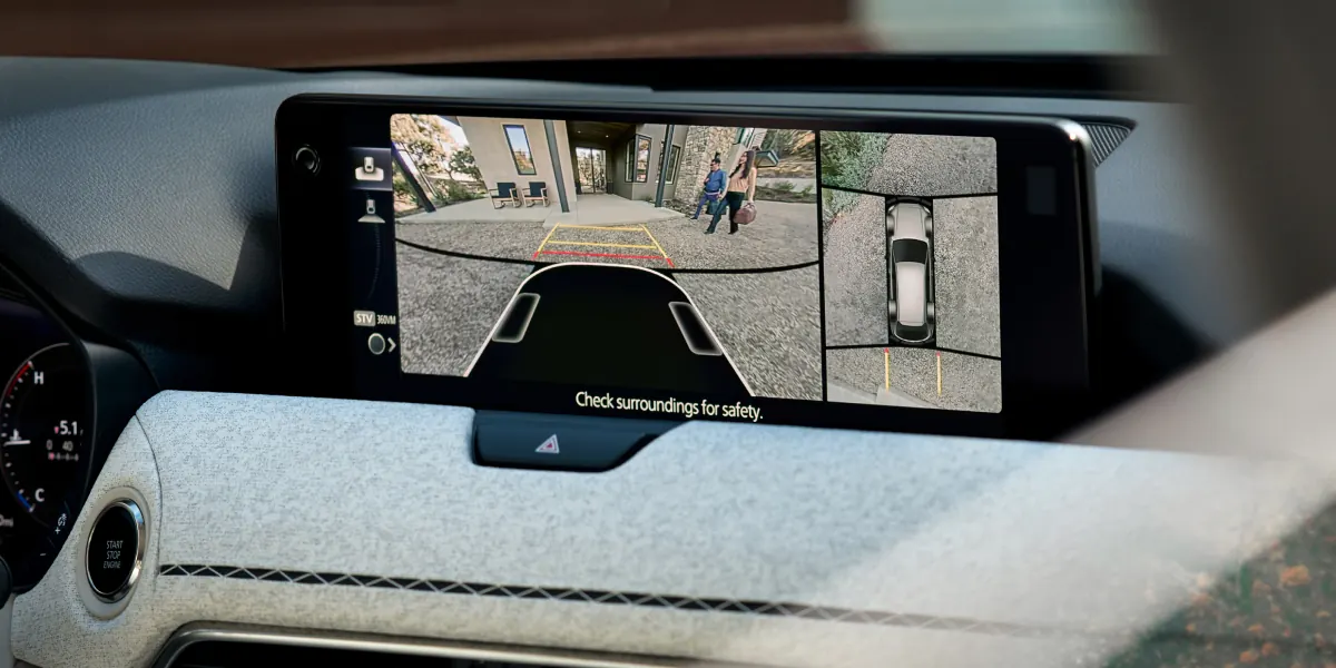 2027 Mazda CX-90 360° View Monitor on the center display | Bommarito Mazda West County in Ellisville MO