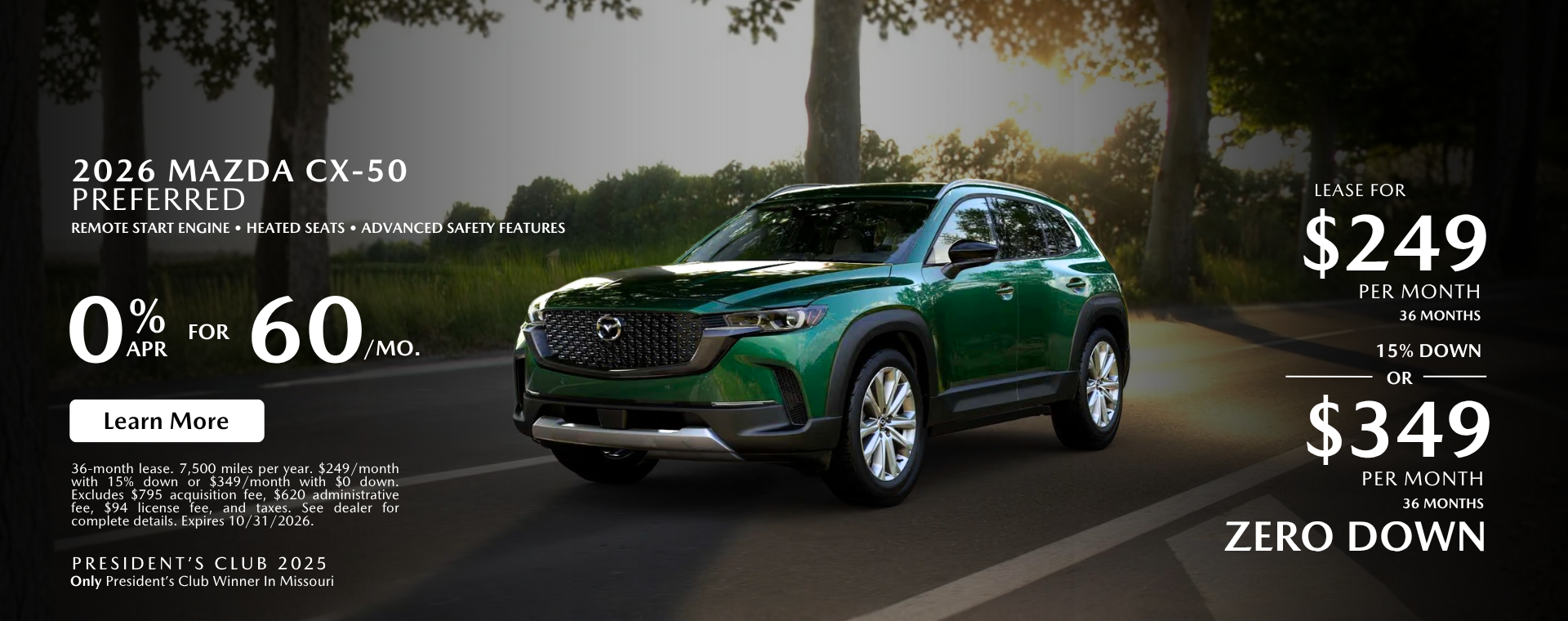 2026 Mazda CX-50 Preferred 0% APR
