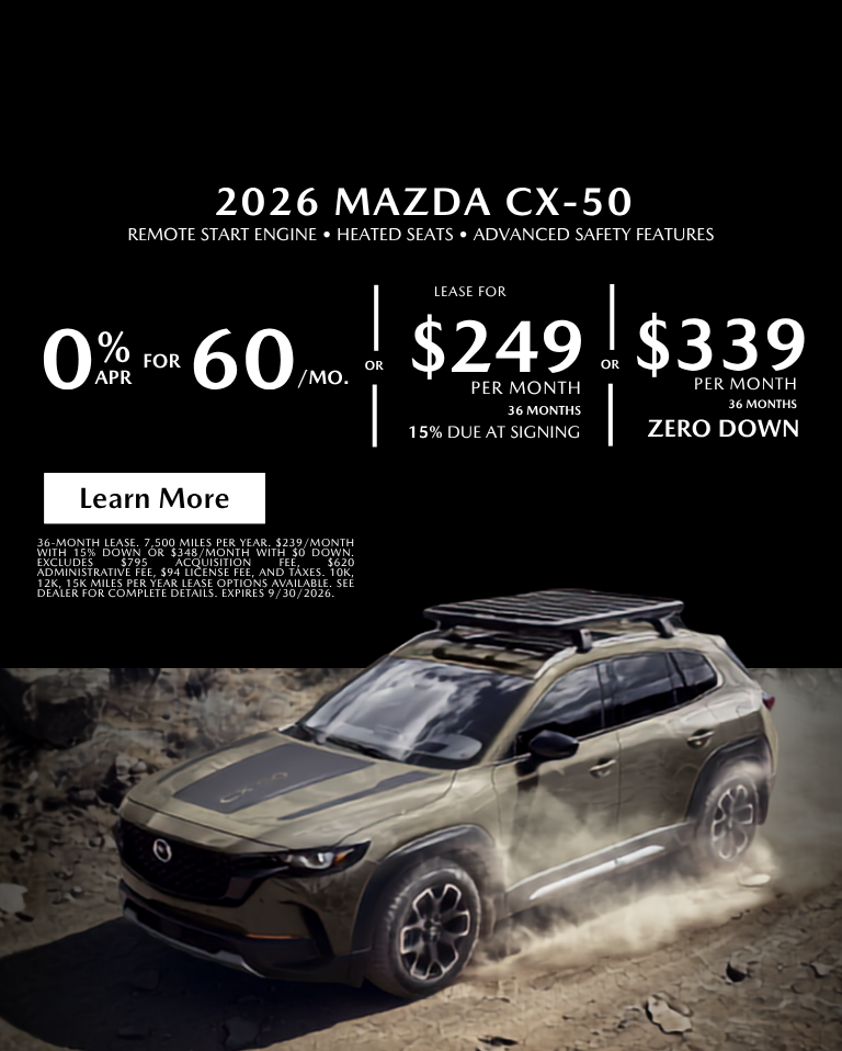 2026 Mazda CX-50 0% APR 
