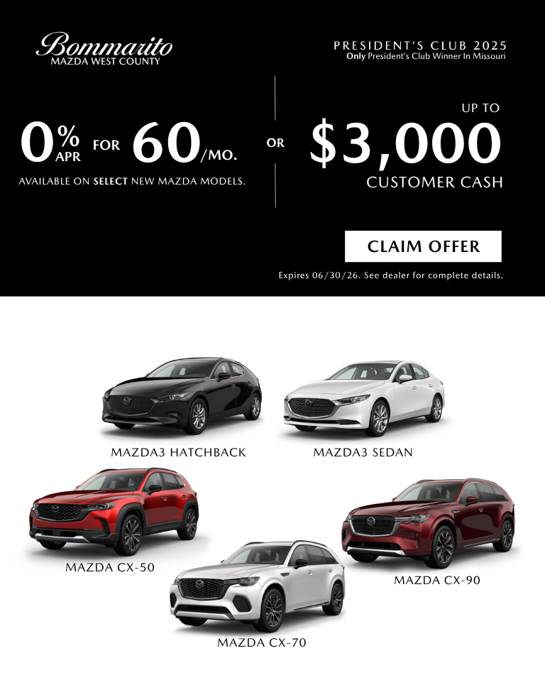 0% APR For 60 Months On Select Models